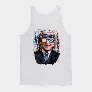 Patriotic President Biden Tank Top